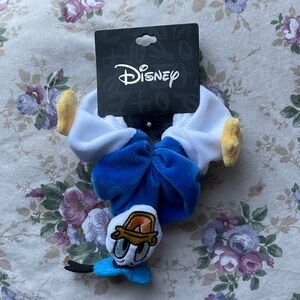 Disney Donald Duck Blue and White Hair Scrunchie